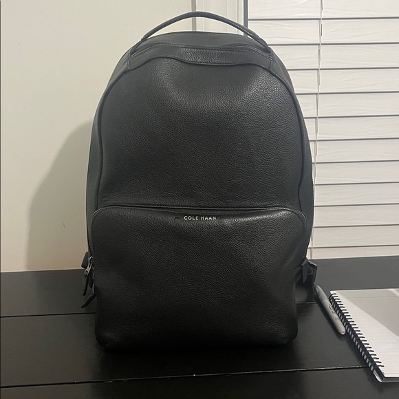 Cole Haan GRANDSERIES Leather Backpack - Picture 1 of 4
